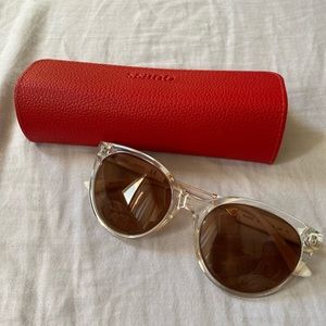 Guess clear frame sunglasses